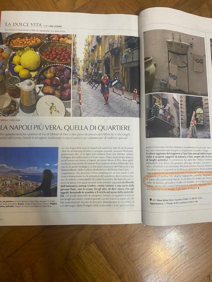 Casa Gioia, Tra Palazzo Reale,Lungomare E Monte Echia Nápoles Exterior foto